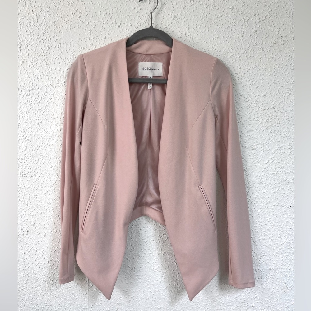 Bcbg pale pink blazer jacket